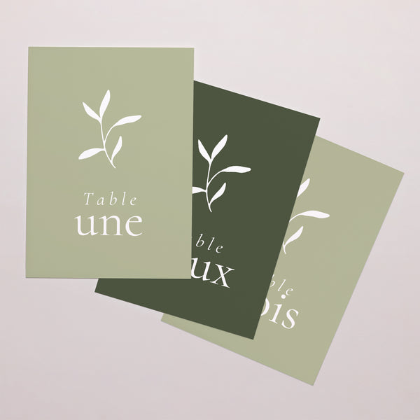 Marque table Mariage Rectangle Brin Romantique III photo
