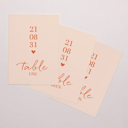 Marque table Mariage Rectangle Amour toujours photo N° 1