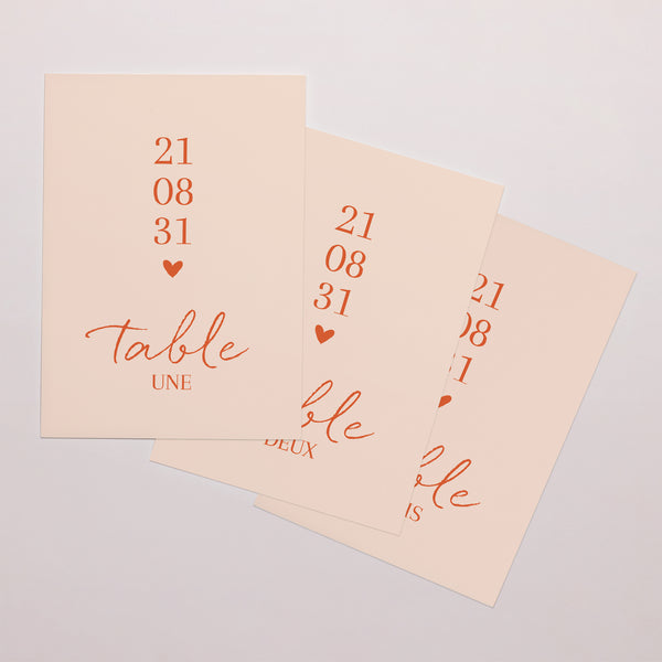 Marque table Mariage Rectangle Amour toujours photo
