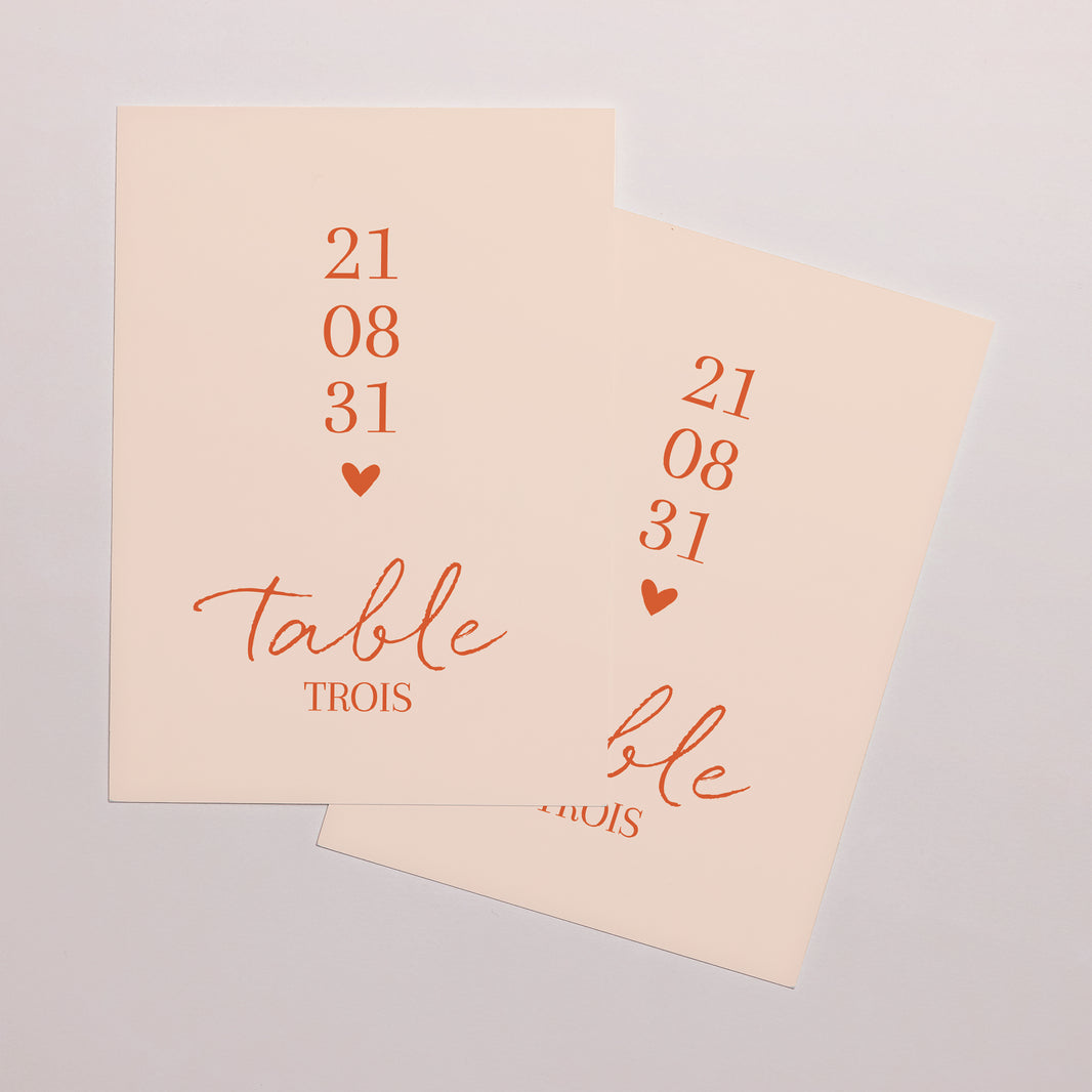 Marque table Mariage Rectangle Amour toujours photo N° 2