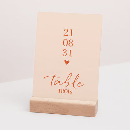 Marque table Mariage Rectangle Amour toujours photo N° 3