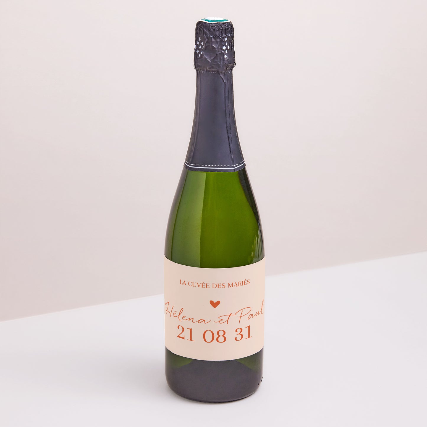 Etiquette bouteille Mariage Paysage Amour toujours photo N° 1