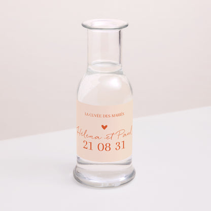 Etiquette bouteille Mariage Paysage Amour toujours photo N° 2