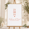 Panneau bienvenue Mariage Portrait 60 x 90 cm Amour toujours photo N° 1