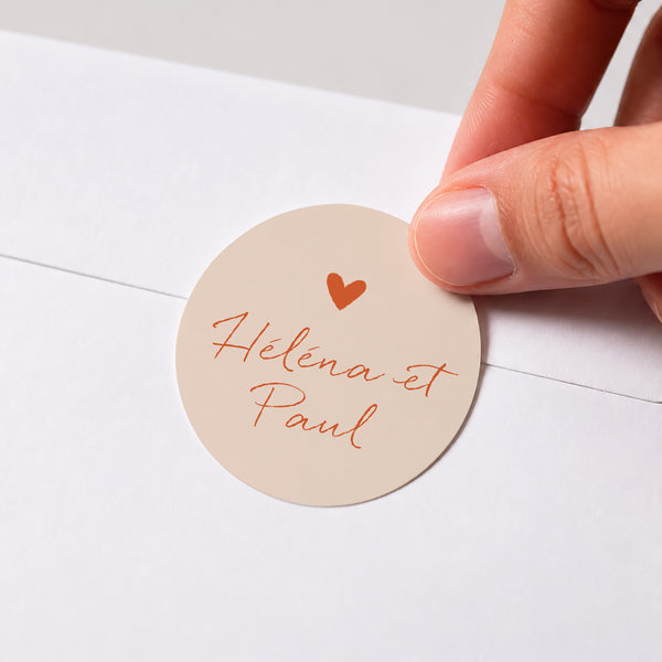 Sticker Mariage Rond Amour toujours photo