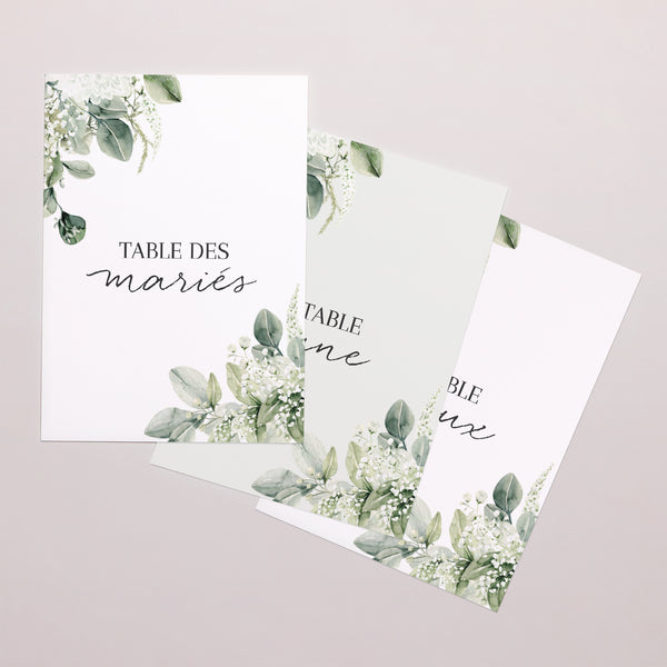 Marque table Mariage Rectangle Naturel Romantique photo