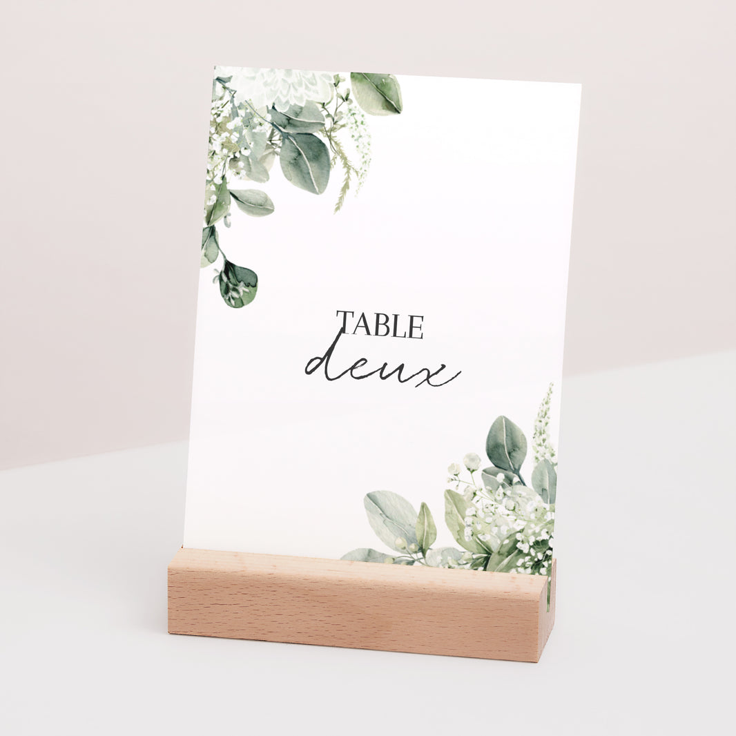 Marque table Mariage Rectangle Naturel Romantique photo N° 3