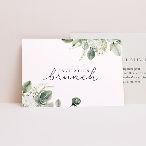 Invitations Mariage Paysage Naturel Romantique photo