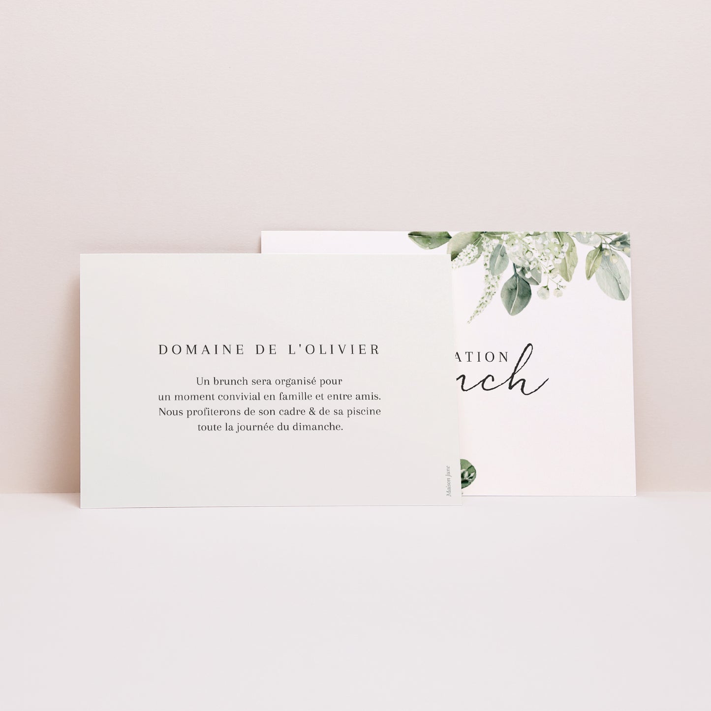 Invitations Mariage Paysage Naturel Romantique photo N° 2