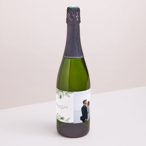 Etiquette bouteille Mariage Paysage Naturel Romantique photo