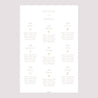 Plan de table Mariage Portrait Fleurs séchées blanches photo N° 2