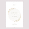 Panneau bienvenue Mariage Portrait 60 x 90 cm Fleurs séchées blanches photo N° 2
