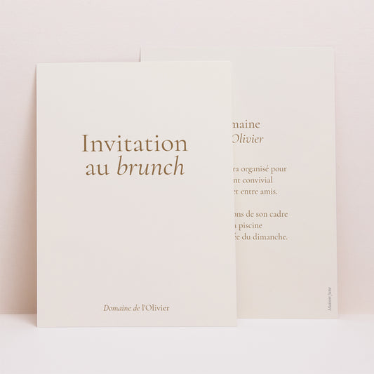 Invitations Mariage Portrait Typographie élégante II photo