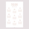Plan de table Mariage Portrait 60 x 90 cm Typographie élégante II photo N° 2