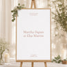 Panneau bienvenue Mariage Portrait 60 x 90 cm Typographie élégante II photo N° 1