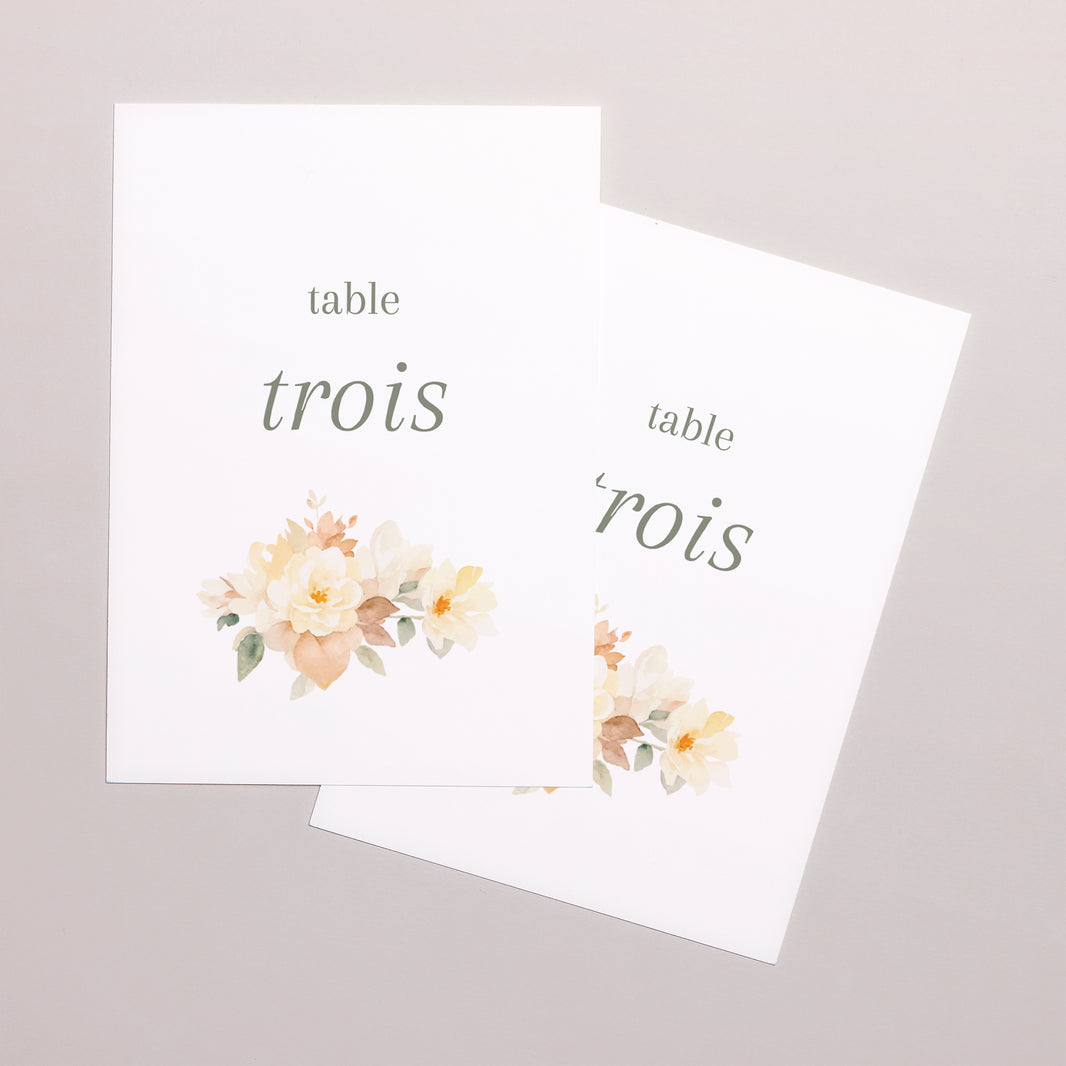 Marque table Mariage Rectangle Trio romantique photo N° 2