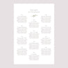 Plan de table Mariage Portrait Petites fleurs mauves photo N° 2