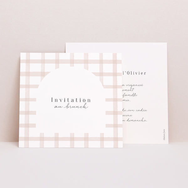 Invitations Mariage Carré À la campagne photo