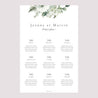 Plan de table Mariage Portrait Encadré végétal photo N° 2