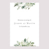 Panneau bienvenue Mariage Portrait 60 x 90 cm Encadré végétal photo N° 2