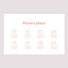 Plan de table Mariage Paysage 90 x 60 cm Typo Terracotta photo N° 2