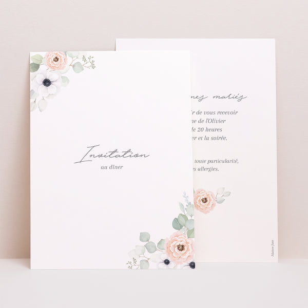 Invitations Mariage Portrait Romance photo