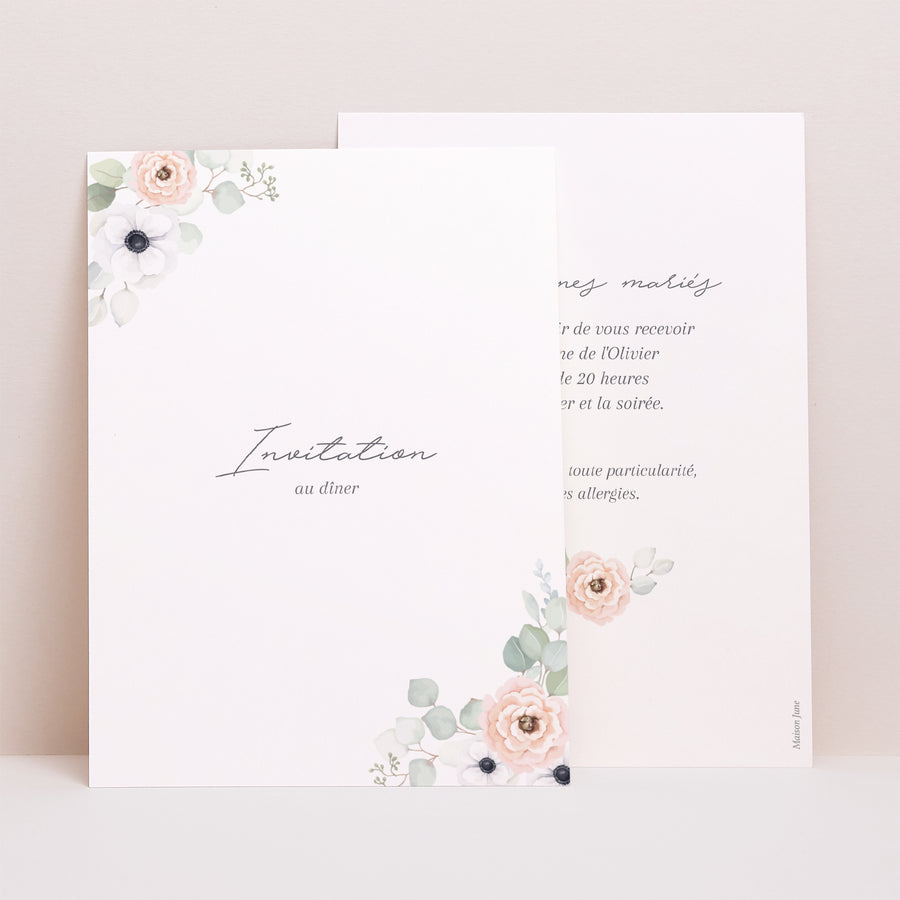 Invitations Mariage Portrait Romance photo