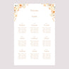 Plan de table Mariage Portrait Pochette fleurie photo N° 2