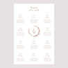 Plan de table Mariage Portrait 60 x 90 cm Couronne dorure élégante photo N° 2