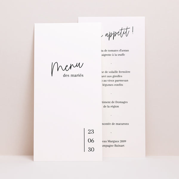 Menu Mariage Panoramique portrait Pacôme photo