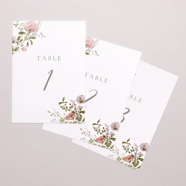 Marque table Mariage Rectangle Couronne fleurie photo