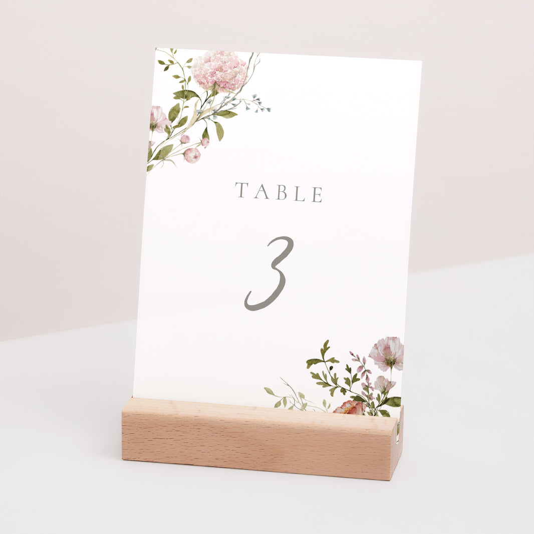 Marque table Mariage Rectangle Couronne fleurie photo N° 3