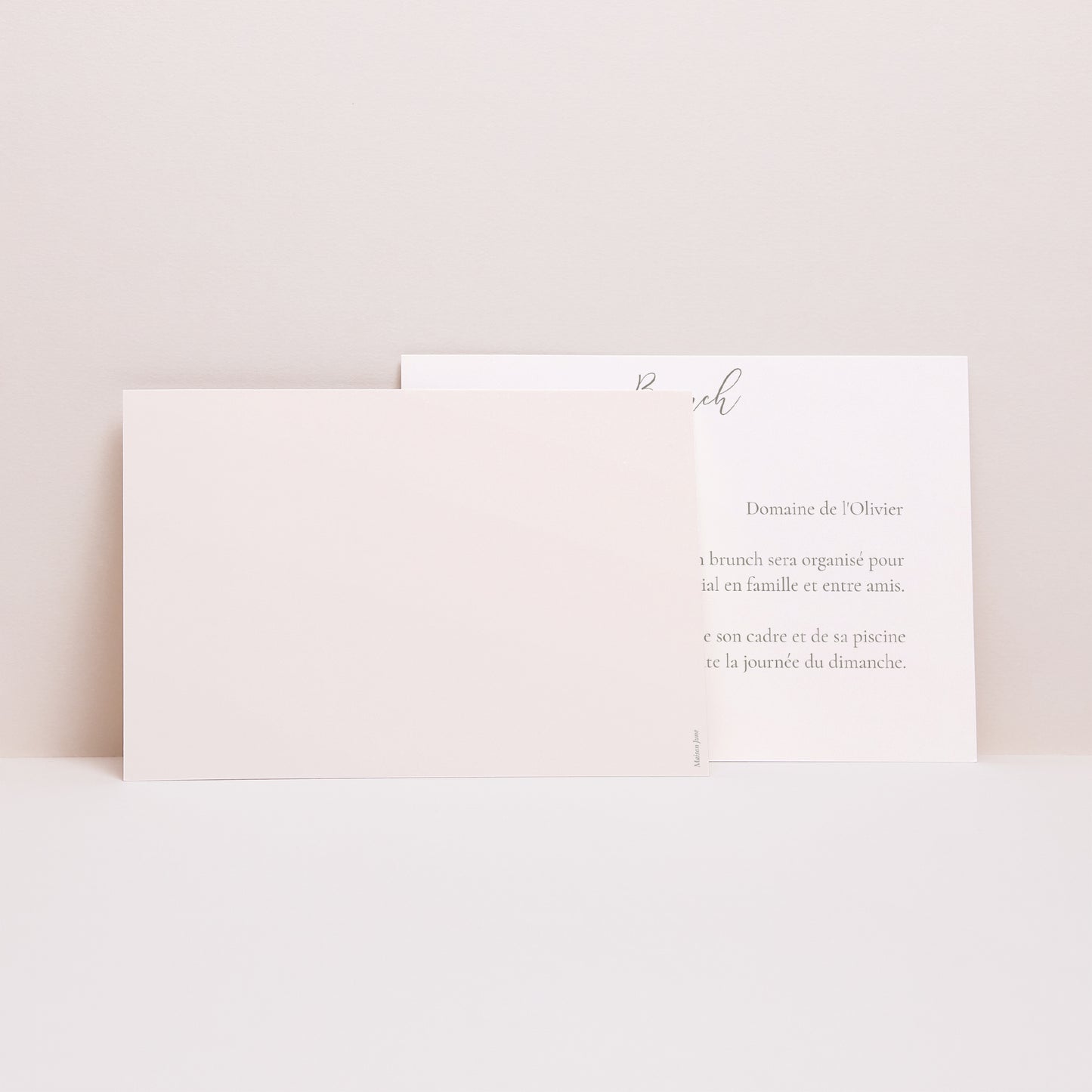 Invitations Mariage Paysage Couronne fleurie photo N° 2