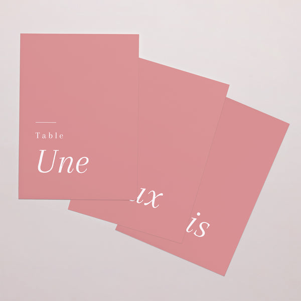 Marque table Mariage Rectangle Cornaline photo