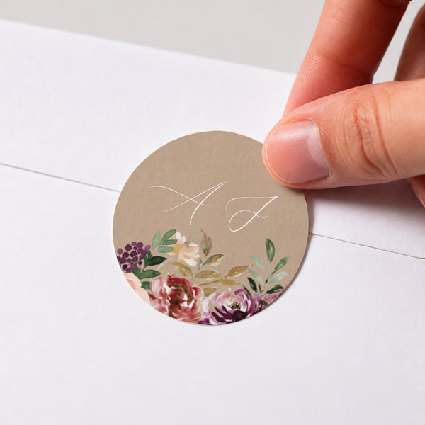 Sticker Mariage Rond Caudélie photo