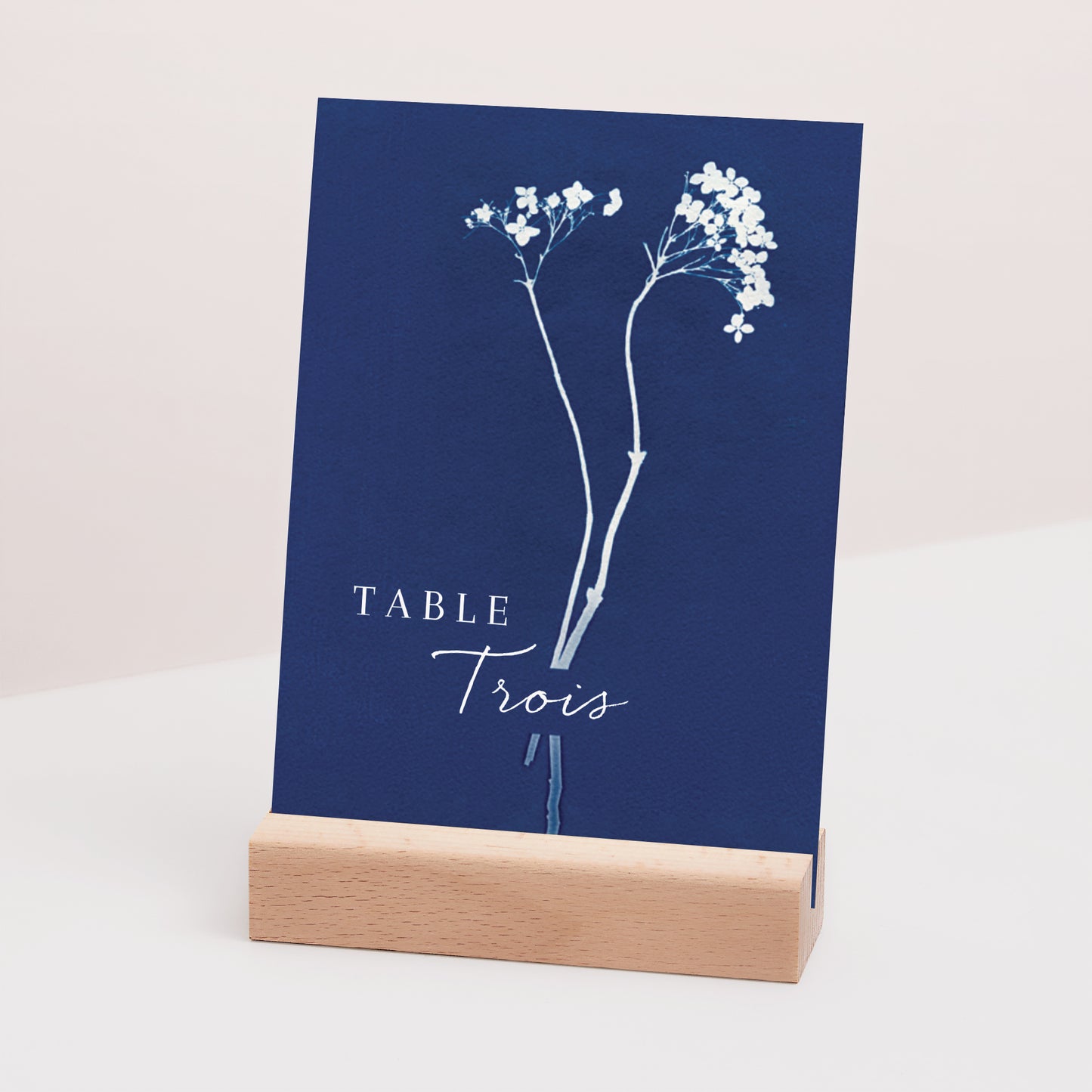 Marque table Mariage Rectangle Cyanotype 2 photo N° 3