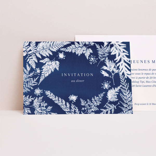 Invitations Mariage Paysage Cyanotype II photo