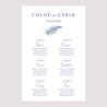 Plan de table Mariage Portrait 60 x 90 cm Cyanotype II photo N° 2