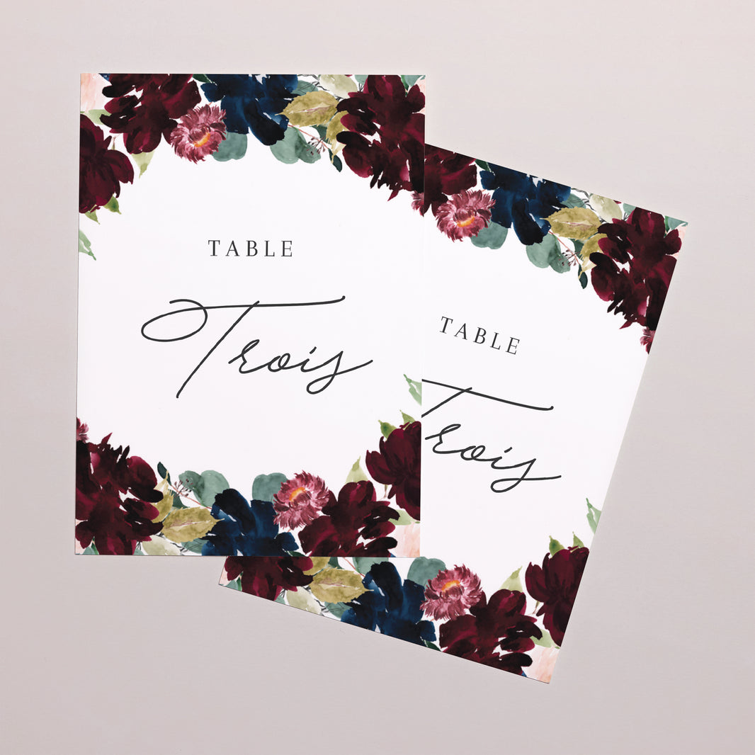 Marque table Mariage Rectangle Pompadour photo N° 2