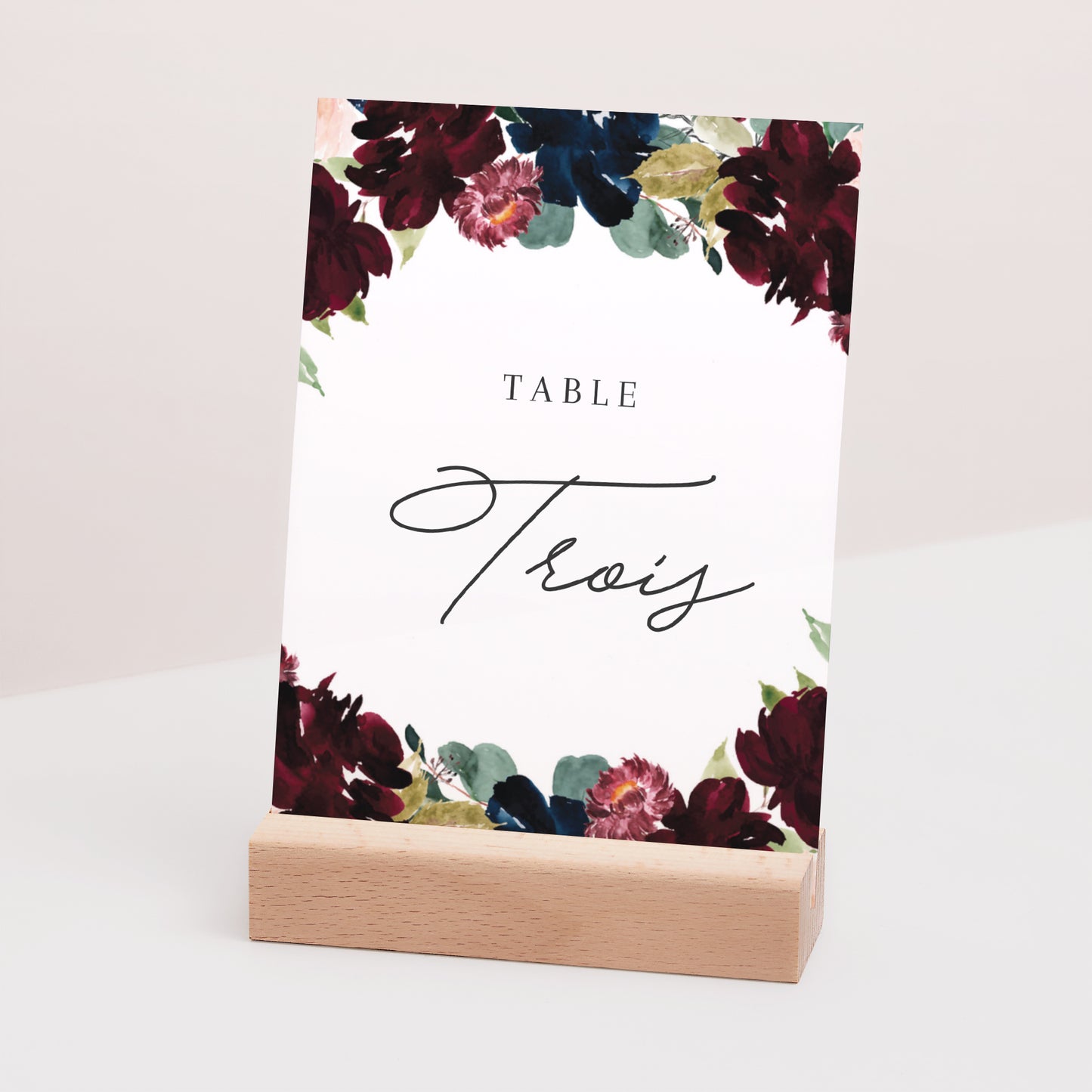 Marque table Mariage Rectangle Pompadour photo N° 3