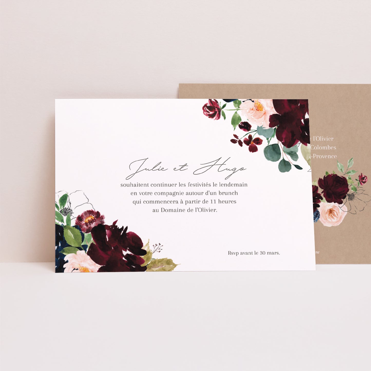 Invitations Mariage Paysage Pompadour photo N° 1