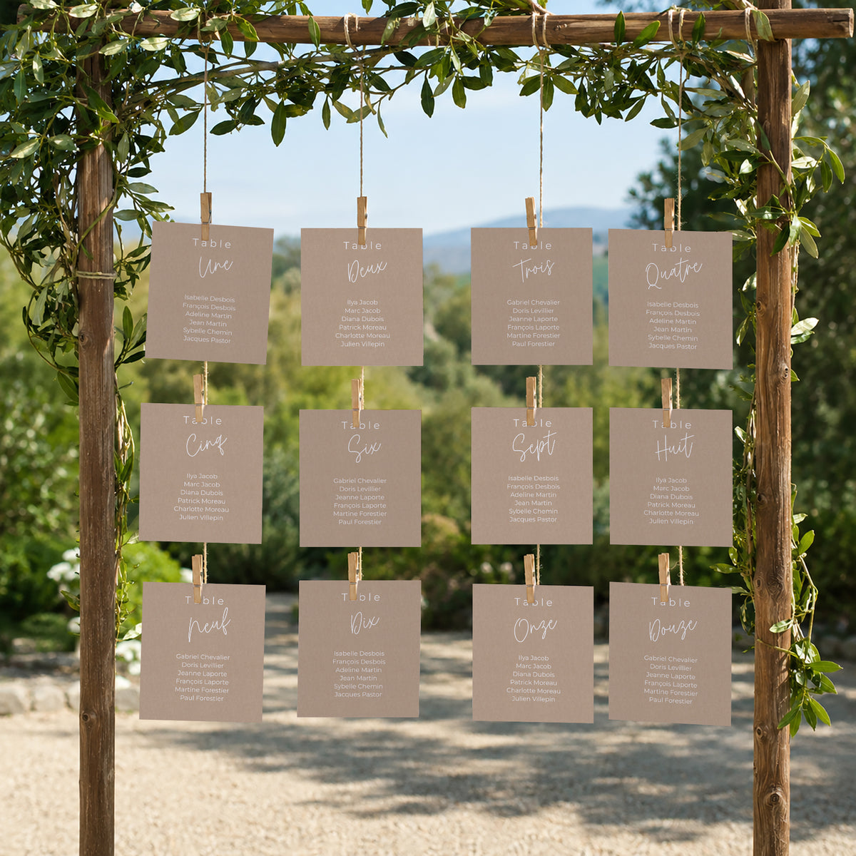 Plan de table Mariage Lot de 12 For Ever photo N° 2