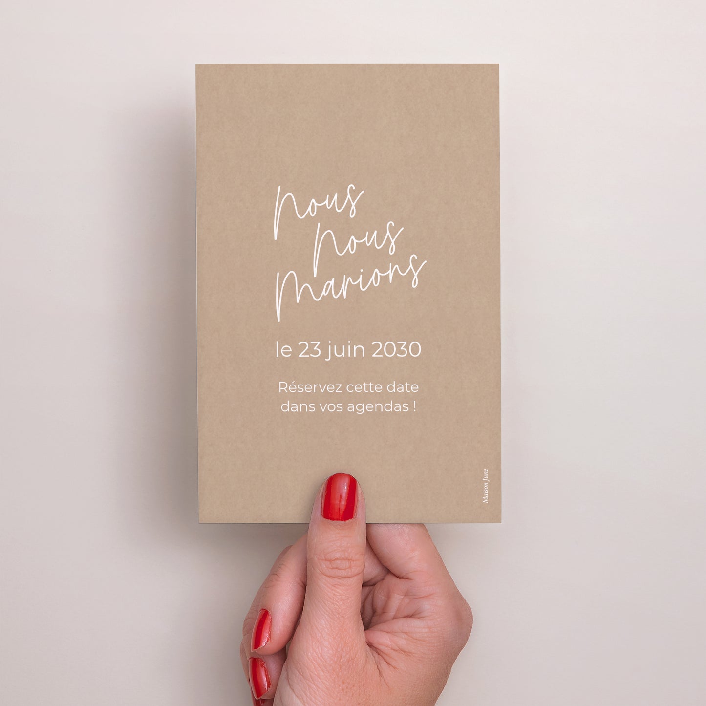 Save the date Mariage Portrait for ever photo N° 3