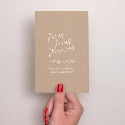 Save the date Mariage Portrait for ever photo N° 3