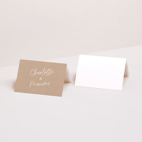 Marque-place Mariage 2 volets For Ever photo