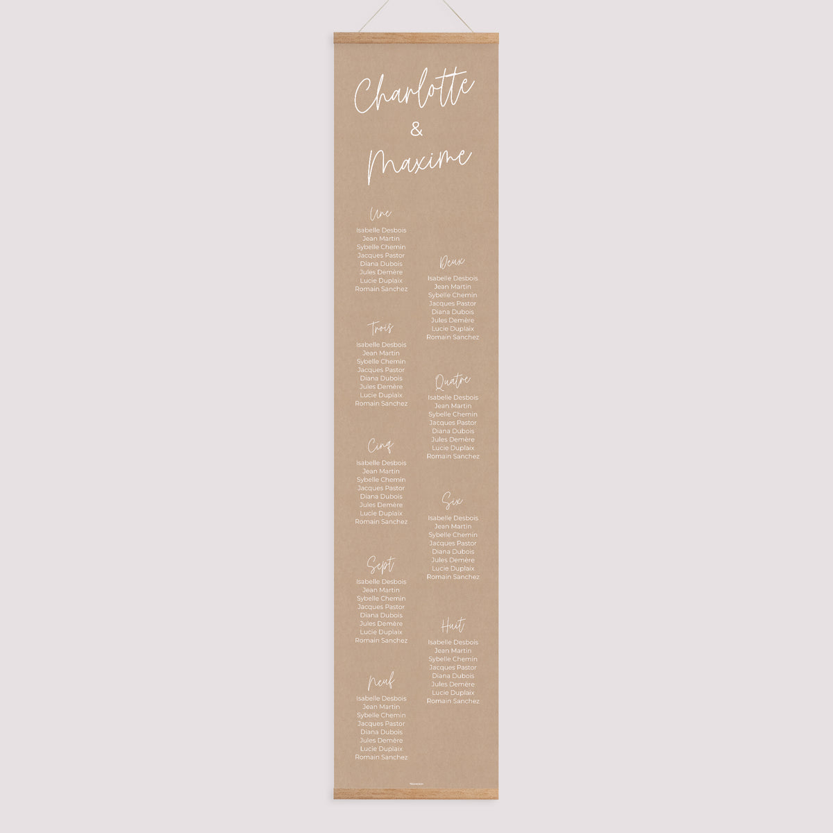 Plan de table Mariage Papier For Ever photo N° 1
