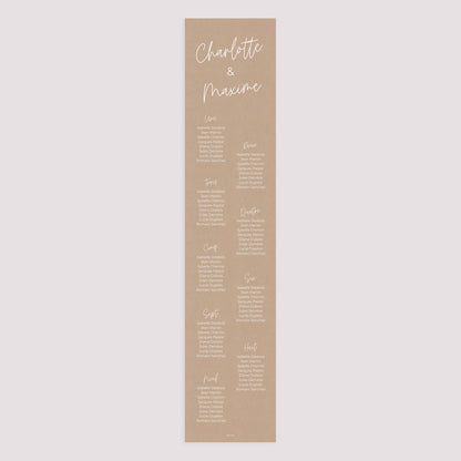 Plan de table Mariage Papier For Ever photo N° 3