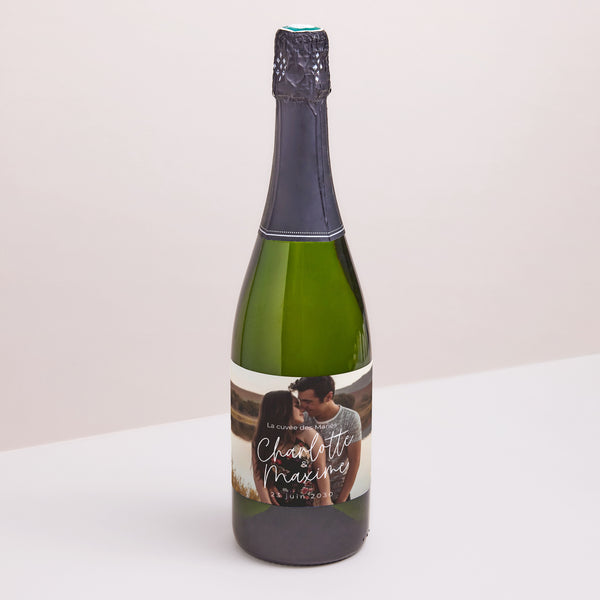 Etiquette bouteille Mariage Paysage For Ever photo