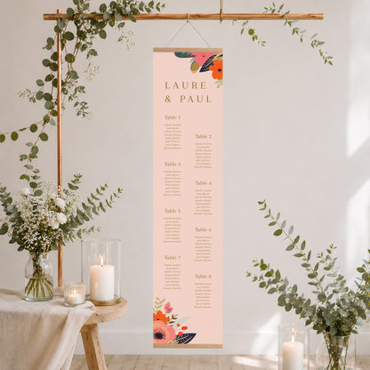 Plan de table Mariage Papier Farandole de Fleurs photo N° 2
