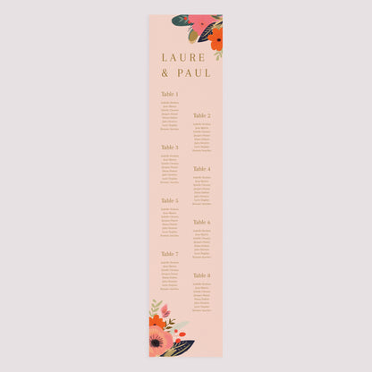 Plan de table Mariage Papier Farandole de Fleurs photo N° 3